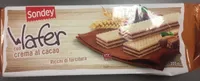 Wafer con crema al cacao