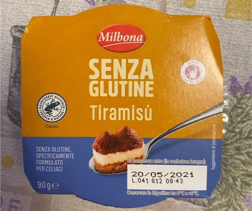 Tiramisu senza glutine