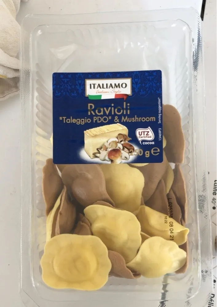 Ravioli taleggio PDO & mushroom