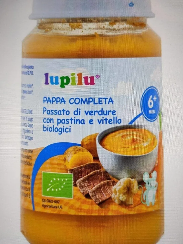Pappa completa bio pastina, vitello e verdure