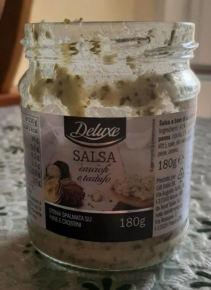 Salsa carciofi e tartufo