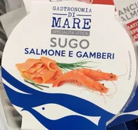 Sugo salmone e gamberi