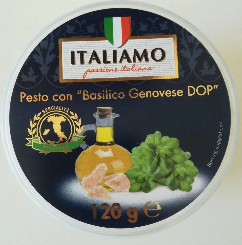 Pesto con basilic genovese dop