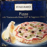 Pizza with "Caciocavallo Silano DOP" & Taggiasca Olives