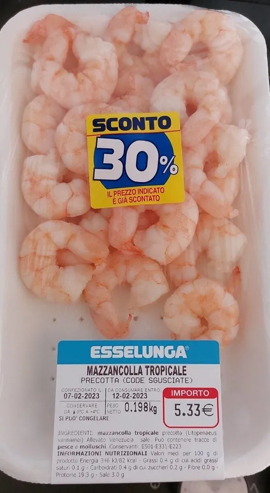 Mazzancolla tropicale precotta