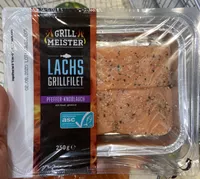 Lachsgrillfilet Pfeffer Knoblauch