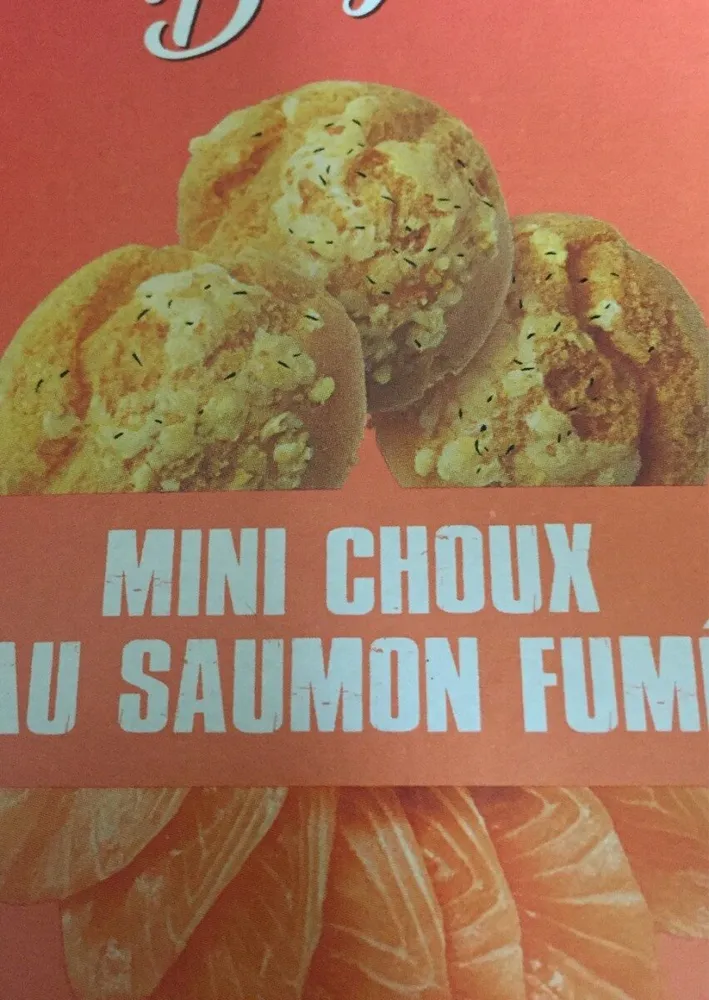 Mini choux au saumon fumé
