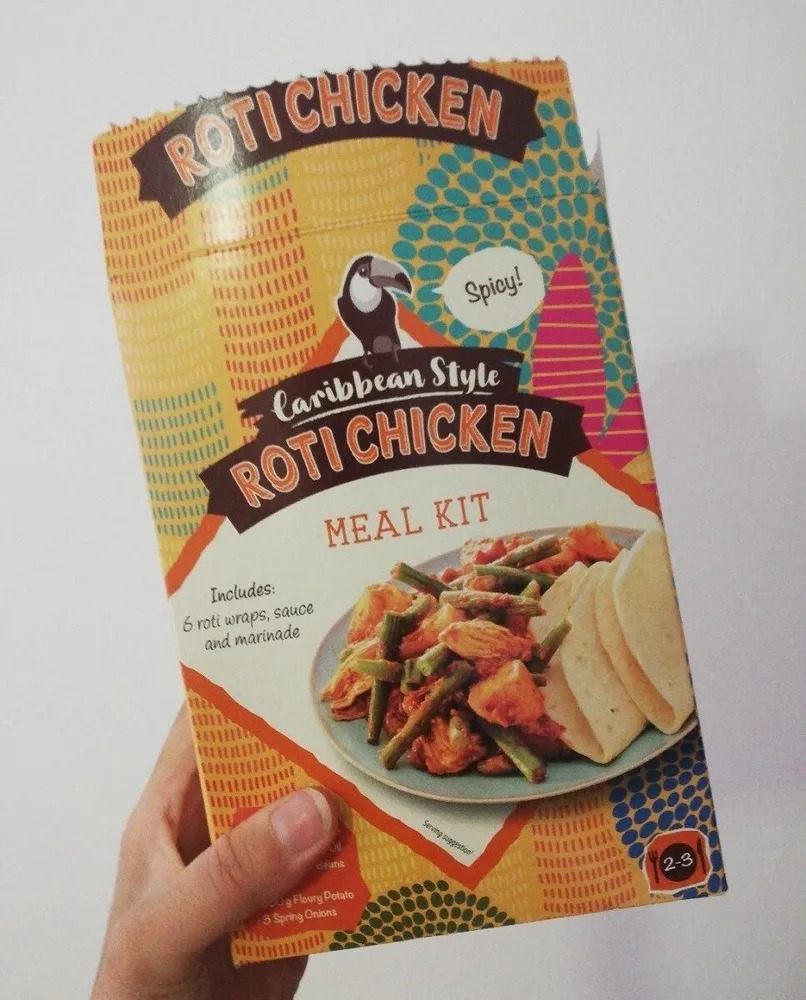 Caribbean Style ROTI CHICKEN MEAL KIT