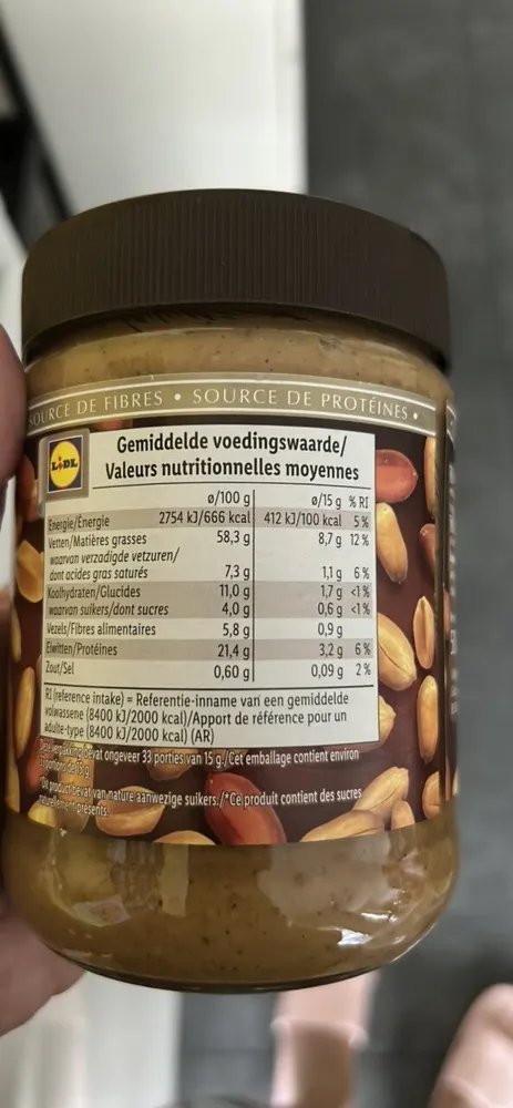 Pindakaas Beurre de Cacahuète Naturel