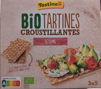 Tartines croustillantes sésame bio