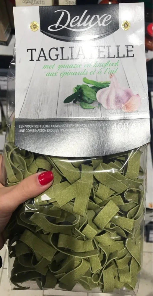 Tagliatelles epinards ail