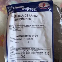 Morcill de arroz con piñones