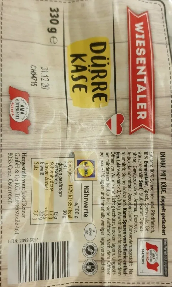 Dürre mit Käse