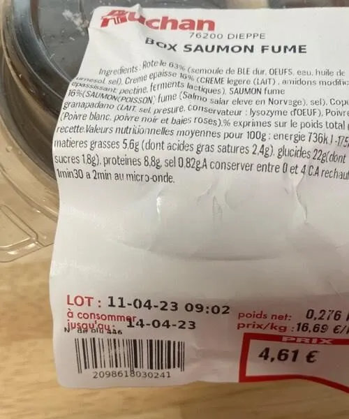 Box Saumon Fumé