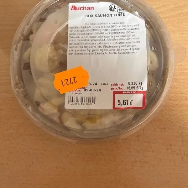 Box saumon fumé