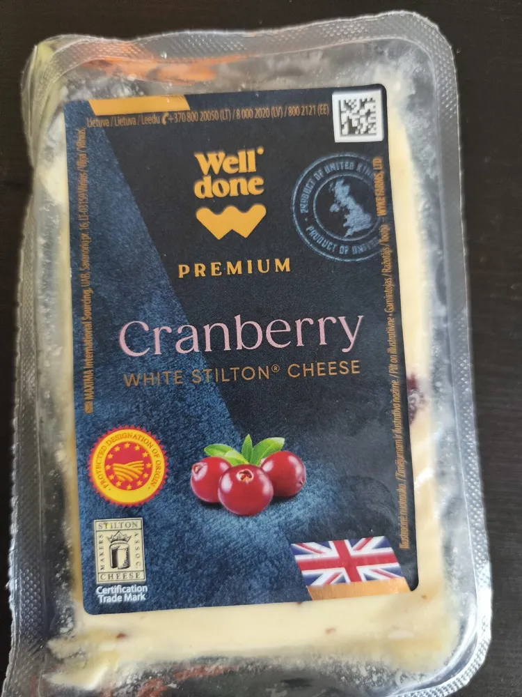White Stilton Cheese (Cranberry)