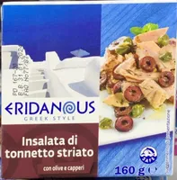 Insalata di tonnetto striato con olive e capperi