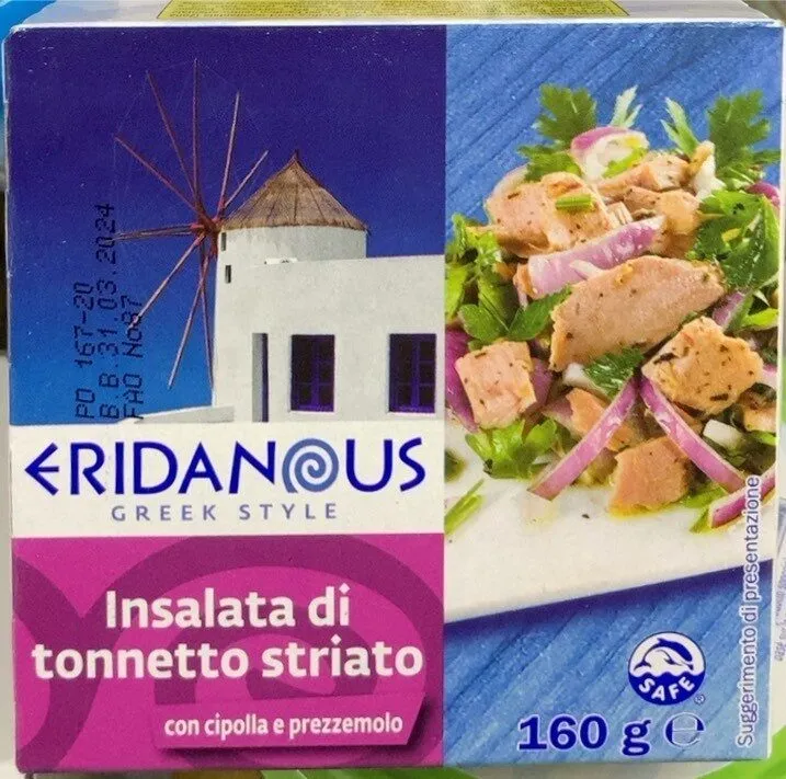 Insalata di tonnetto striato con cipolla e prezzemolo