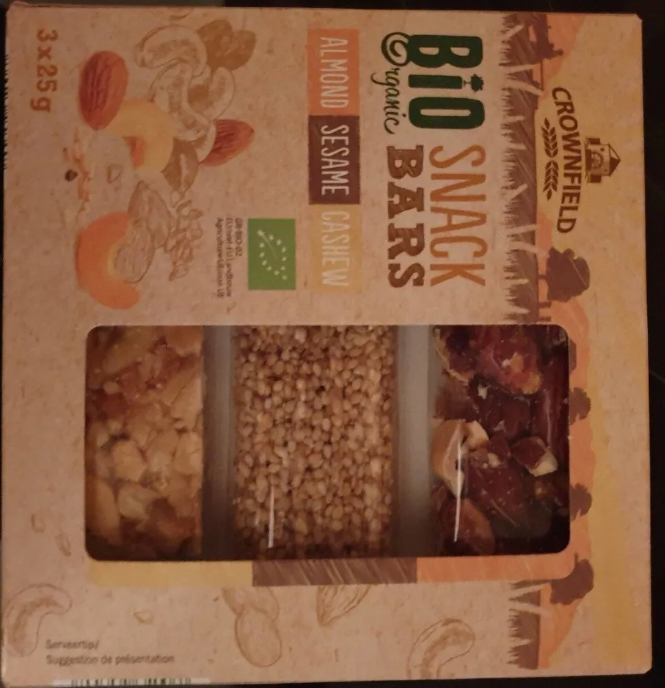Bio organic snack bars