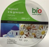 Yogourt à la grecque, nature, bio