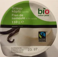 Flan de semoule vanille