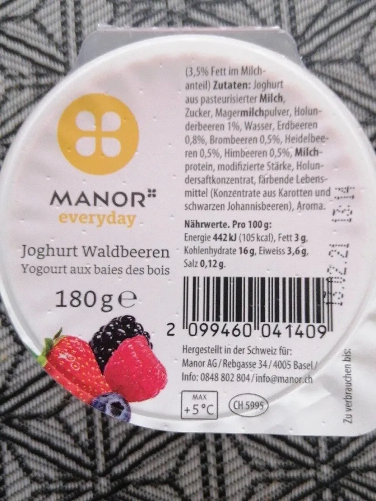 Yogourt aux baies des bois