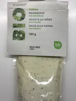 Salsa alla panna, con basilico