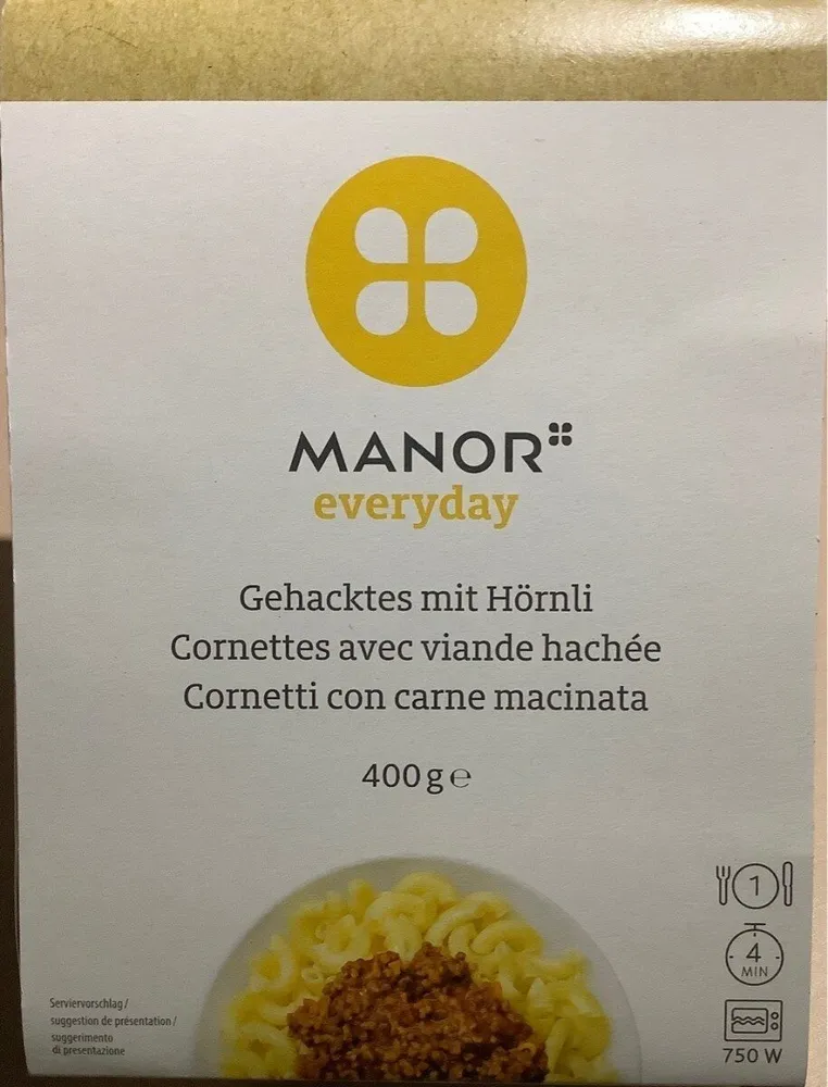 Cornettes avec viande hachée