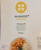 Stroganoff, poulet avec riz