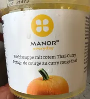 Potage de courge au curry rouge thaï