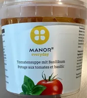 Potage aux tomates et basilic