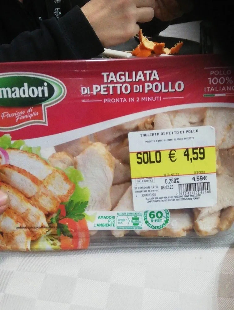 Tagliata di petto di pollo amadori
