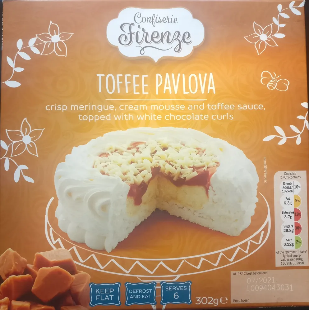 Toffee Pavlova