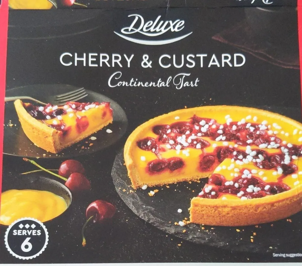 Cherry & Custard continental tart