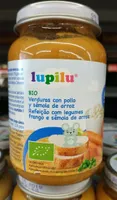 Verduras con pollo y sémola de arroz
Refeição com legumes frango e sêmola de arroz