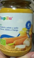 Comida bebé zanahoria, patata y pollo
