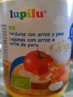 Bio verduras con arroz y pavo