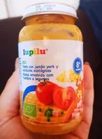 Potito de Pasta con Jamón York y verduras ecológicas
