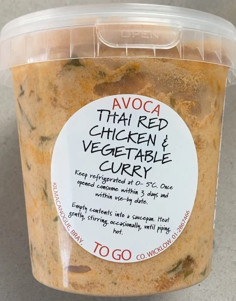 Thai red chicken & vegetable curry