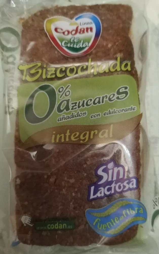 Bizcochada 0% azucares integral