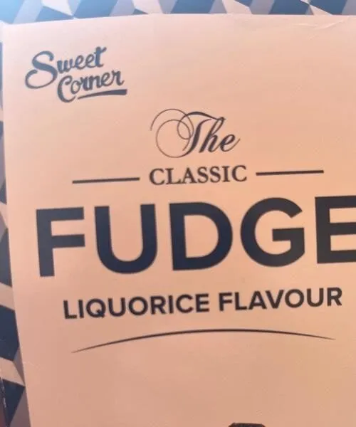 The classic fudge liquorice flavour
