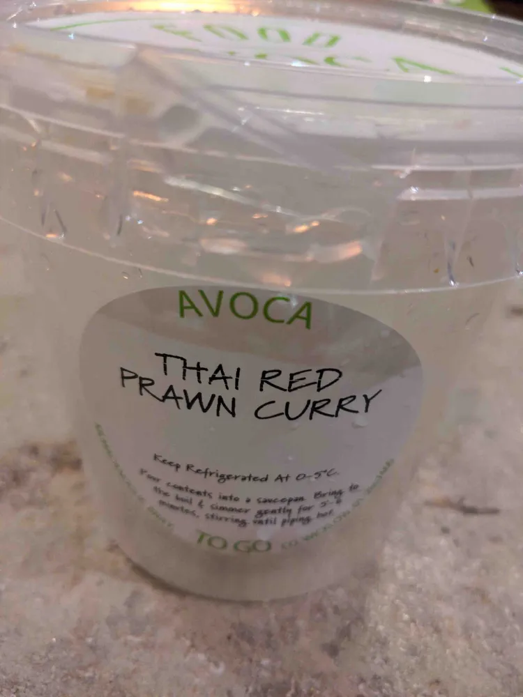 Thai red prawn curry