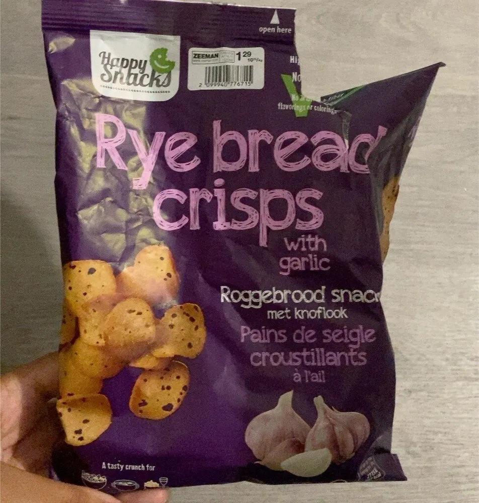 Rye bread crisps