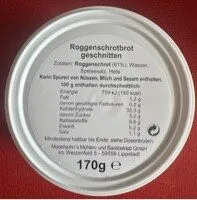 Roggenschrotbrot geschnitten
