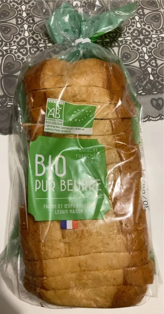 Brioche tranchée bio
