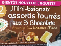 Mini-beignets assortis fourrés aux 3 chocolats