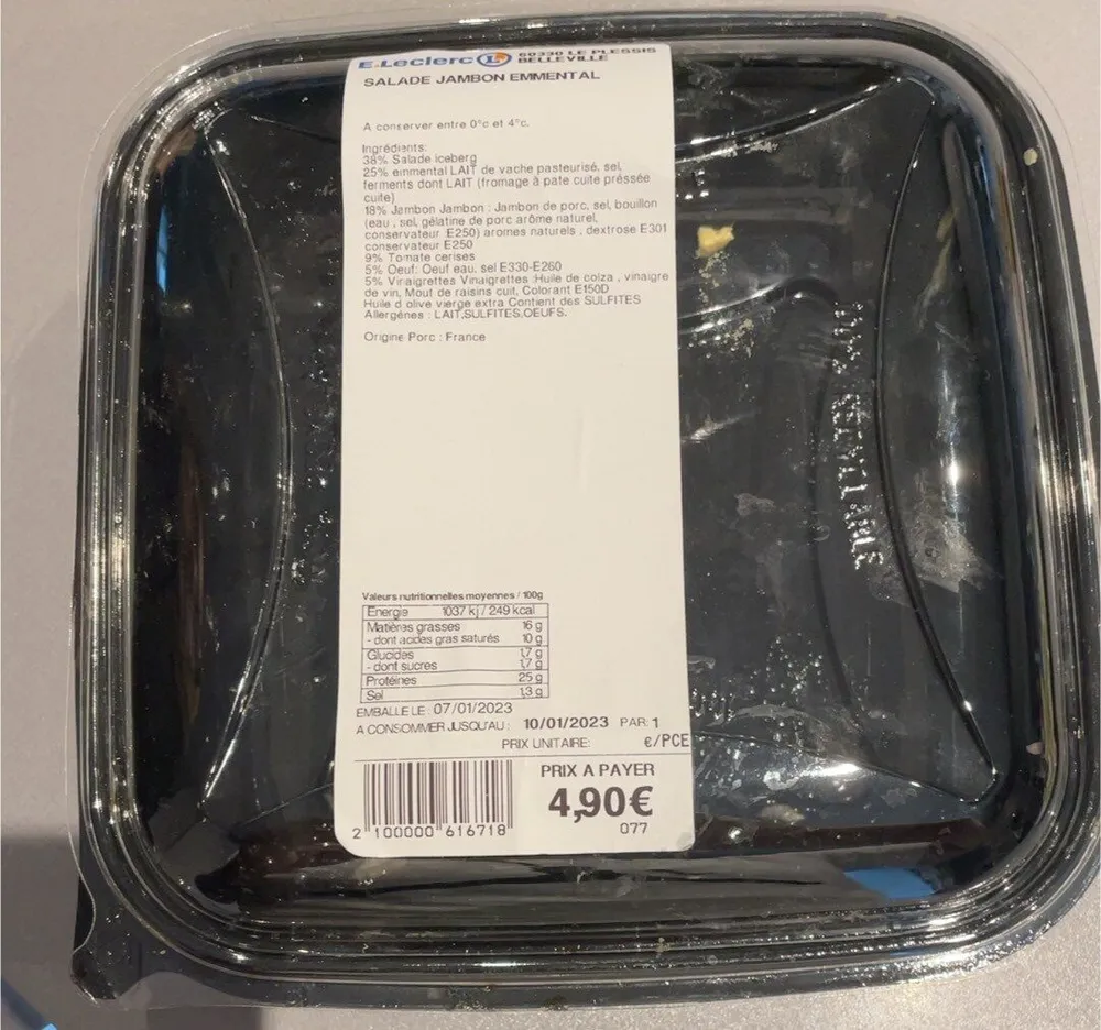 Salade Jambon Emmental