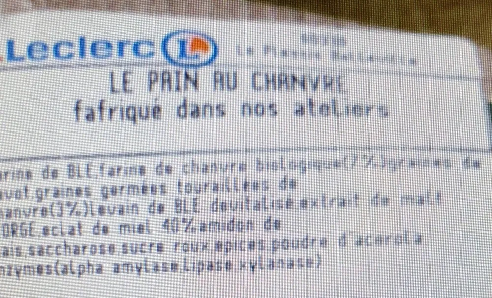 Pain au CHANVRE