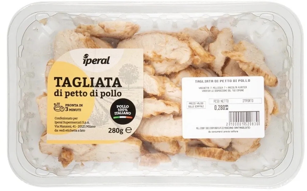 TAGLIATA di petto di pollo