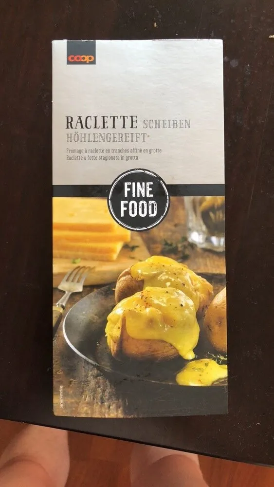 Raclette scheiben hohlengereift